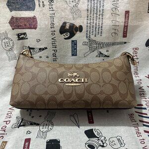 Brand New With Tags Coach Charlotte Signature Canvas Shoulder Bag